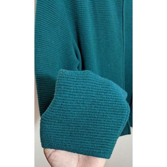 Talbots Cardigan Sweater Open Front Knit Ribbed Casual Large - Picture 3 of 6